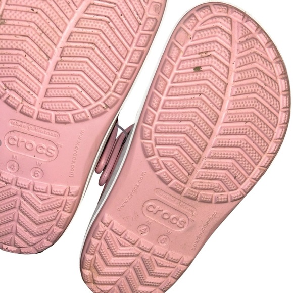 Woman Pink Crocs Crocband Clog Slip On Shoes Water Shoes sandals size 6 - Picture 4 of 4